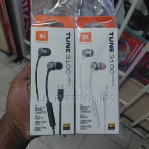 JBL Tune 110 Wired Earphones za Type-C Halisi