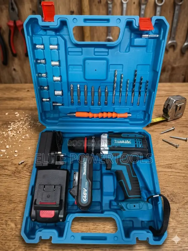 Makita Cordless Drill 350W, 48V, 10mm Chuck - 1