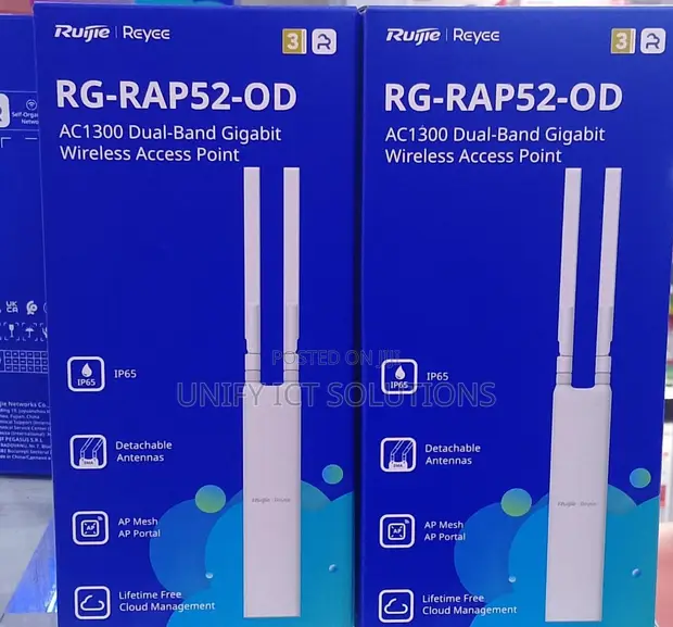 Ruijie RG-RAP52-OD AC1300 Dual-Band Outdoor Access Point - 1