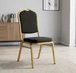 Stackable Black Banquet Chair - 1