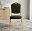 Stackable Black Banquet Chair - 2