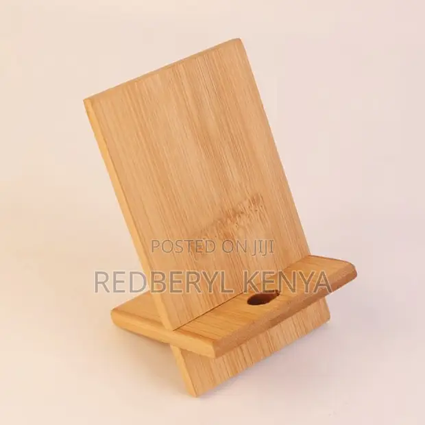 Natural Bamboo Phone Stand - 1