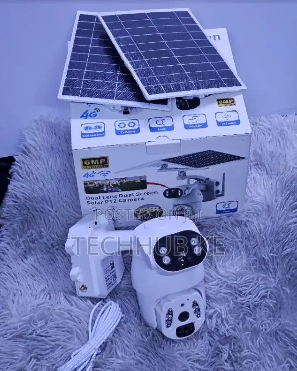 4G Solar CCTV Outdoor Security Camera (Ubox Dual Lens) - 1