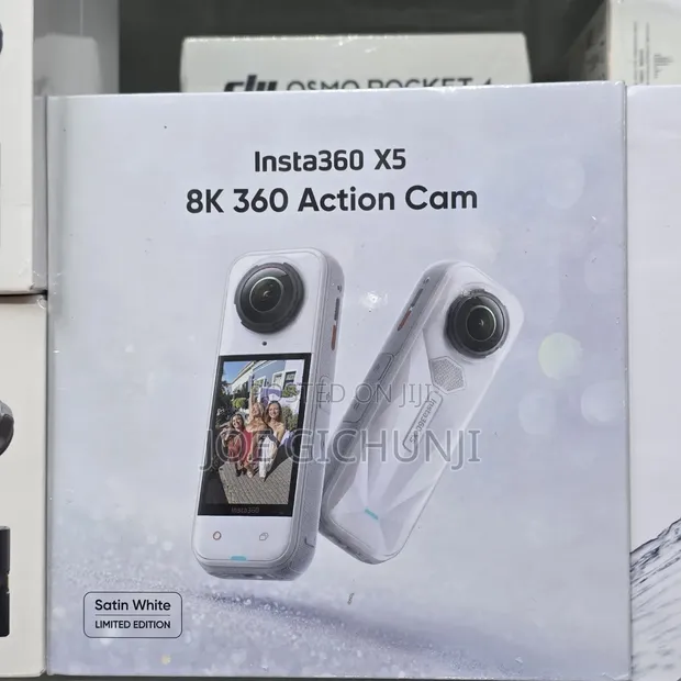 Insta360 X5 8K 360 Action Cam (Satin White Limited Edition) - 1