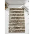 Luxury Plush Striped Bathmat - Laini na Inanyonya - 1
