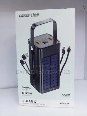 Green Lion 80000mAh Solar Power Bank PD 20W