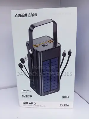 Green Lion 80000mAh Solar Power Bank PD 20W
