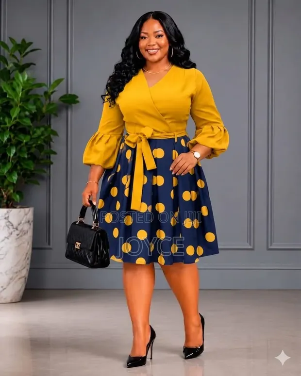 Senori Polka Dots Dress - 1