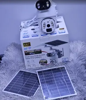 UBOX Dual Solar 6MP Kamera ya Usalama ya Nje Isiyo na Maji na Mwonekano wa Usiku