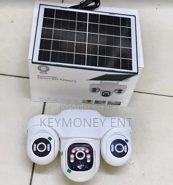 4G Solar Triple Lens PTZ Camera with 360 Rotation - 1