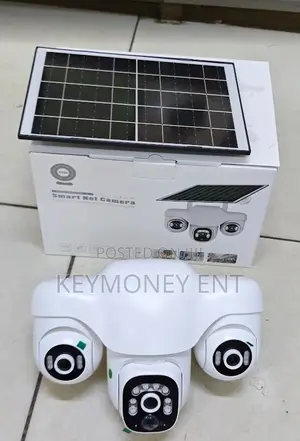 V380 Pro 4G Solar Camera - 3 Lens Triple Screen PTZ