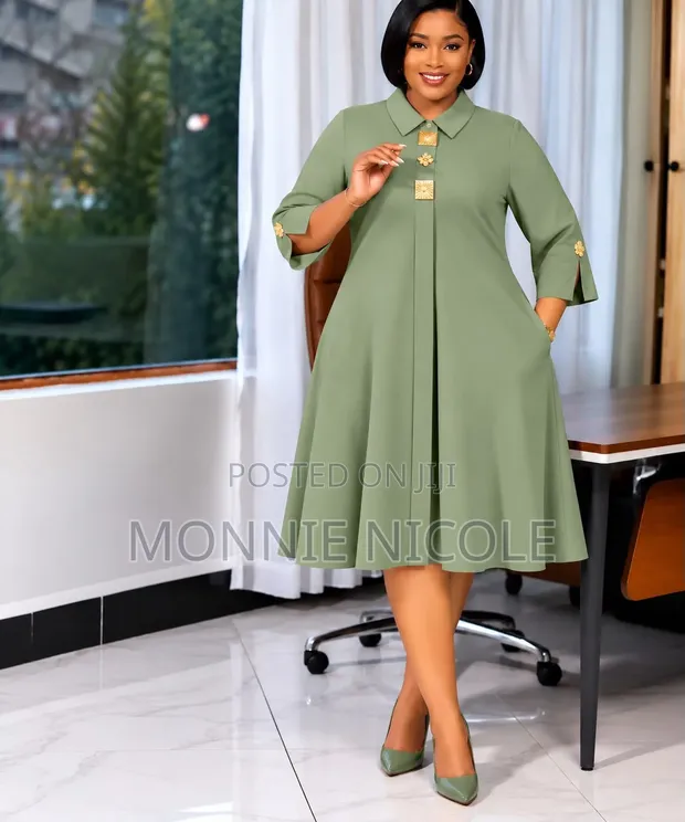Formal Maternity Dress - Pregnant Friendly Office Wear - 1