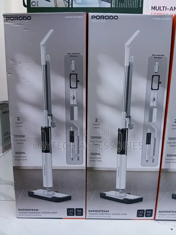 Porodo Lifestyle RapidSteam Touch Control Steam Mop - 1