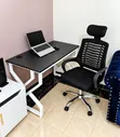 Seti ya Dawati la Kisasa la Ofisi na Kiti cha Ergonomic - 2