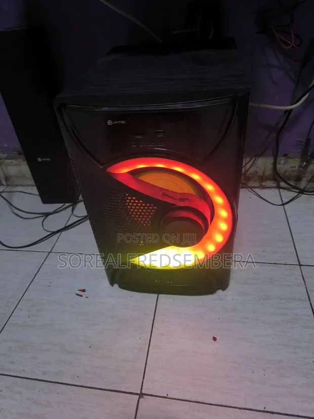 Amtec Woofer with 3 Speakers and Remote - 1