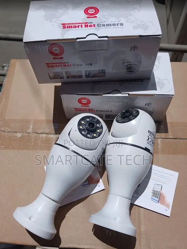HD Wireless Bulb CCTV Camera - V380Pro - 1