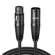 XLR Cables 3ft (1m) - 6 Pack, Professional Microphone Cables - 1