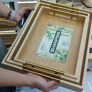 3pcs Multi-Functional Bamboo Food Storage Trays