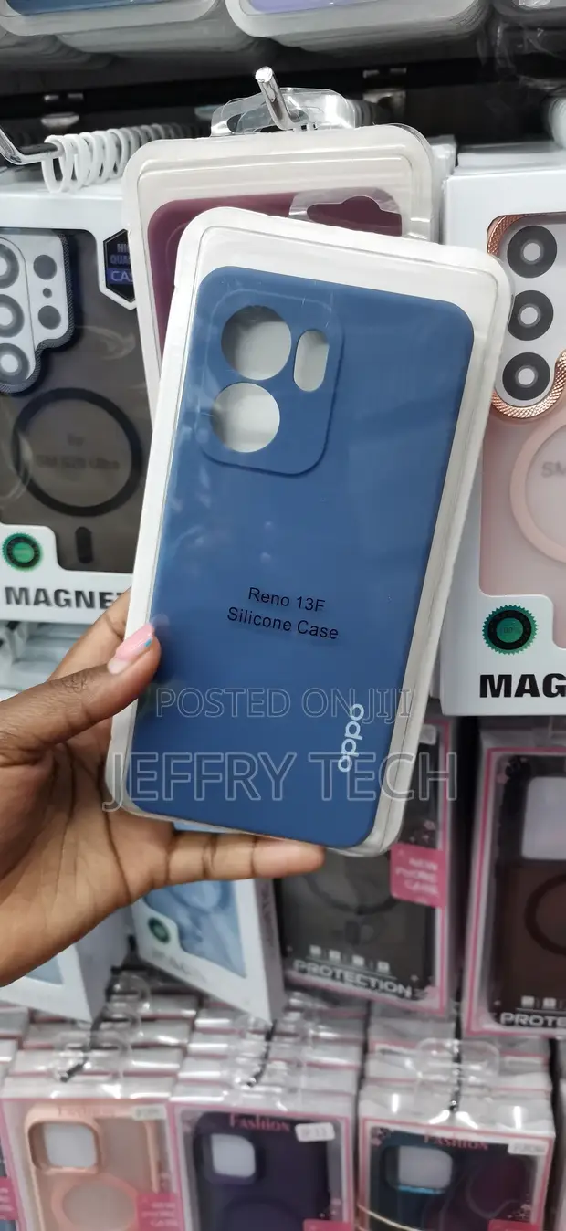 Blue Oppo Reno 13F Case - Soft-Touch Matte Finish - 1