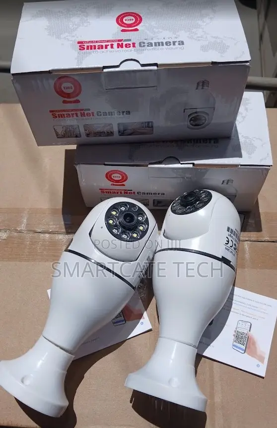 HD Single Lens Bulb CCTV Camera - WiFi Wireless Security - 1