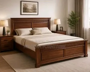 Queen Size Mahogany Bed
