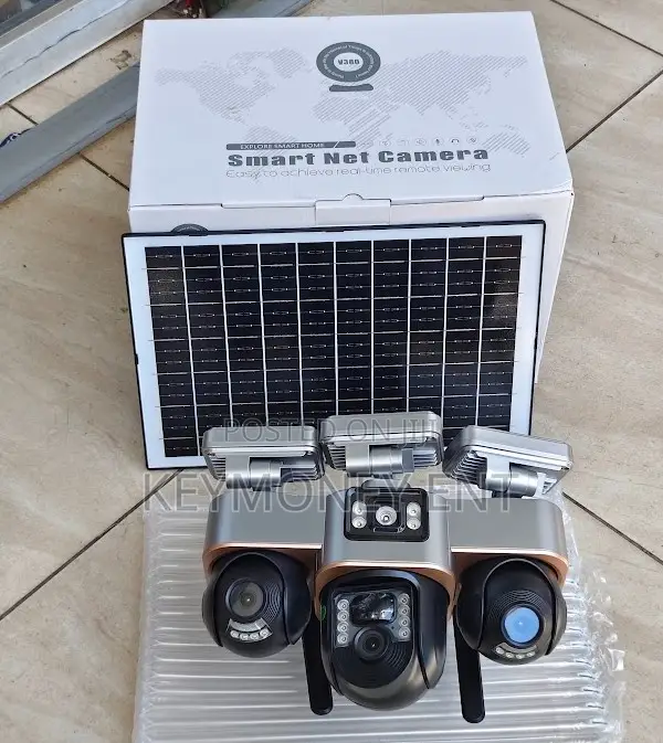 Kamera ya VTS30 4G Solar PTZ yenye Triple Lens na Floodlights - 1