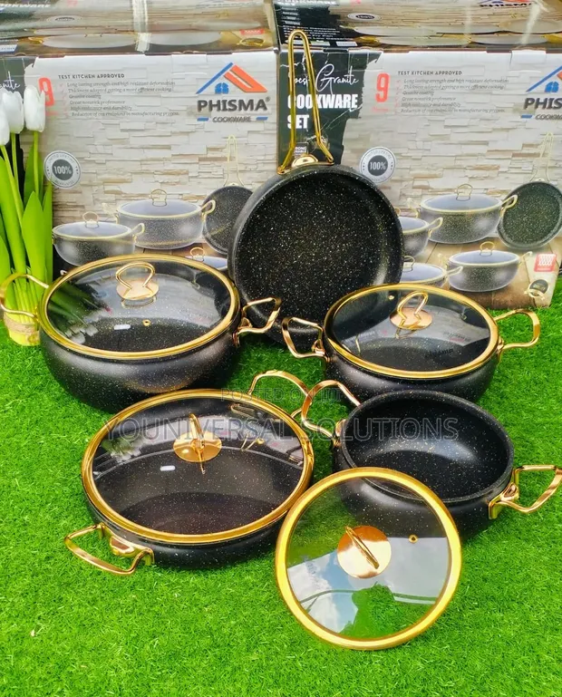 9pcs Granite Coating Cookware Set - 1