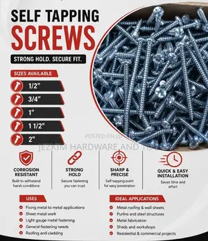 Skurubu za Kujigonga za Galvanized