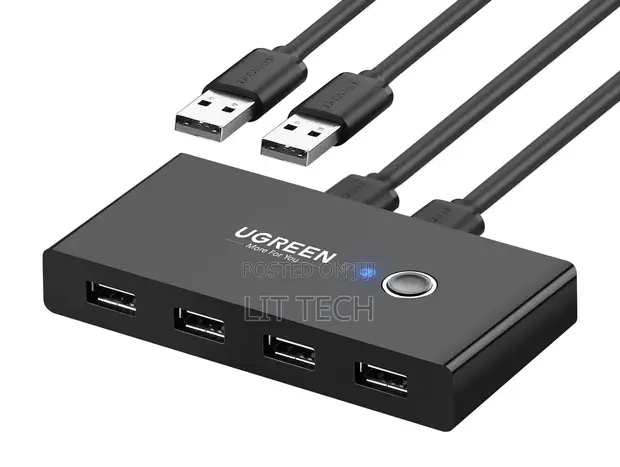 UGREEN US216 USB 3.0 Sharing Switch Box (2-in-4-out) - 1