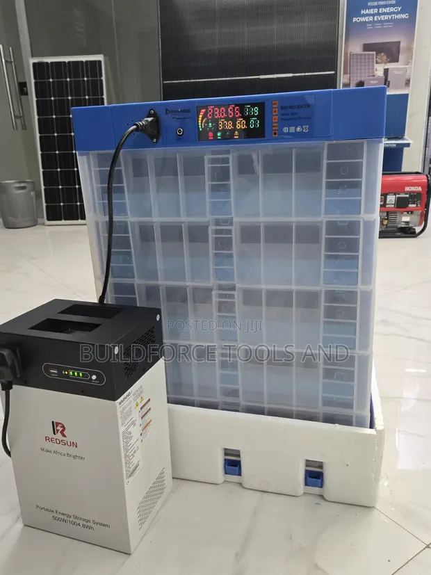 320-Egg Incubator ya AC/DC & Redsun 500W Power Station Bundle - 1