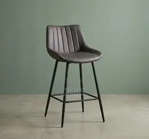 Barstool ya Kisasa ya Nyumbani - Nyeusi