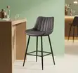 Barstool ya Kisasa ya Nyumbani - Nyeusi - 4