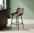 Barstool ya Kisasa ya Nyumbani - Nyeusi - 5