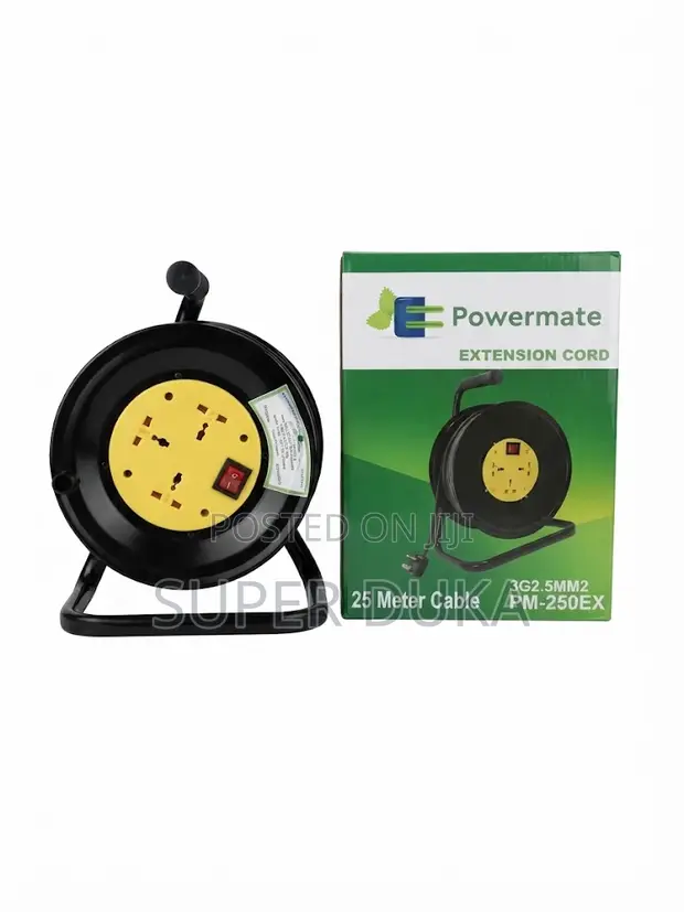 Powermate 50m Cable Reel Extension Socket 3G2.5mm - 1