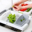3-in-1 Over-the-Sink Kitchen Cutting Board - 4