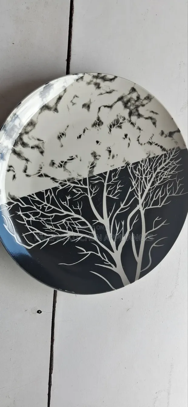 Set of 6 Ceramic Tree Plates - 1