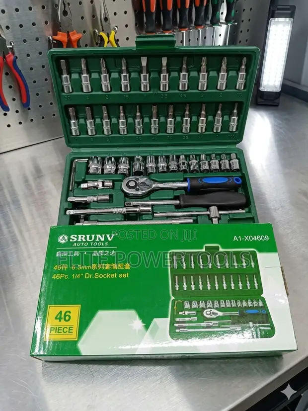 46-Piece 1/4" Drive Socket and Bit Set - 1