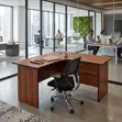 L Shape Office Table - Spacious Modern Workstation - 3