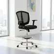Black Mid-Back Counter Chair - 3