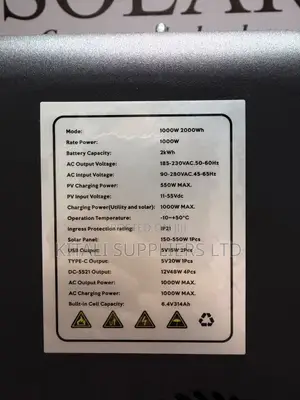 1KW Power Station Portable na 300W Solar Panel