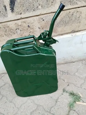 20L Metallic Jerry Can with Nozzle Sprout