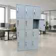 12-Door Metal Locker Cabinet - Office & Staff Storage - 1