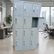 12-Door Metal Locker Cabinet - Office & Staff Storage - 2