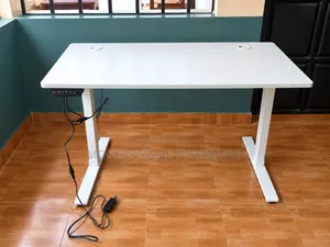 Electric Height Adjustable Office Desk - White