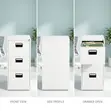Vertical 3-Drawer Filing Cabinet - 2