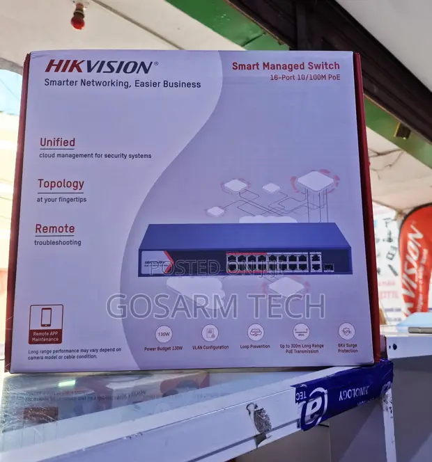 Hikvision DS-3E1309P-EI/M 8-Port Gigabit Smart PoE Switch - 1