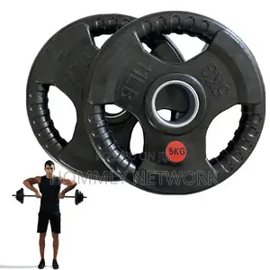 Jozi ya Plate za Uzito za Olympic 5kg Zenye Koti ya Mpira