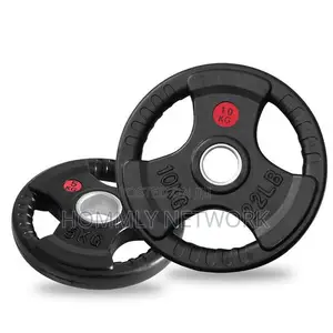 10kg Olympic Rubber Coated Weight Plates (Pair)