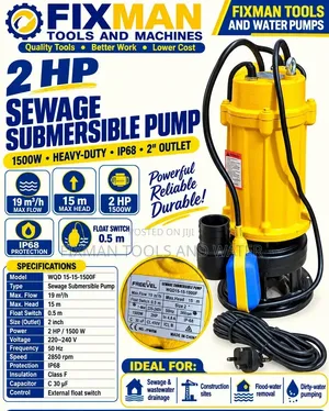 Freevel Sewage Pump 2HP 1500W