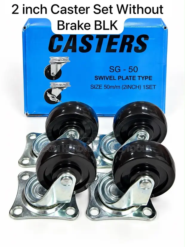 2" Castor Wheels (No Brakes) - 1